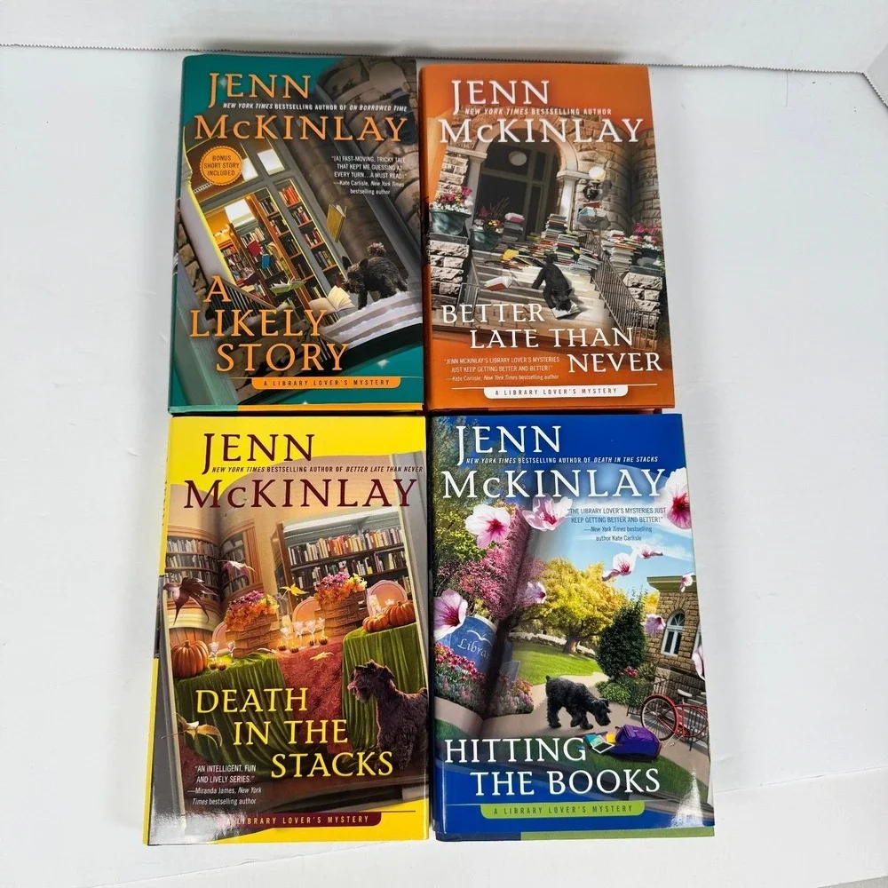 Jenn McKinlay Library Lover's Mystery 4 Hardcover Book Lot First Editions‎