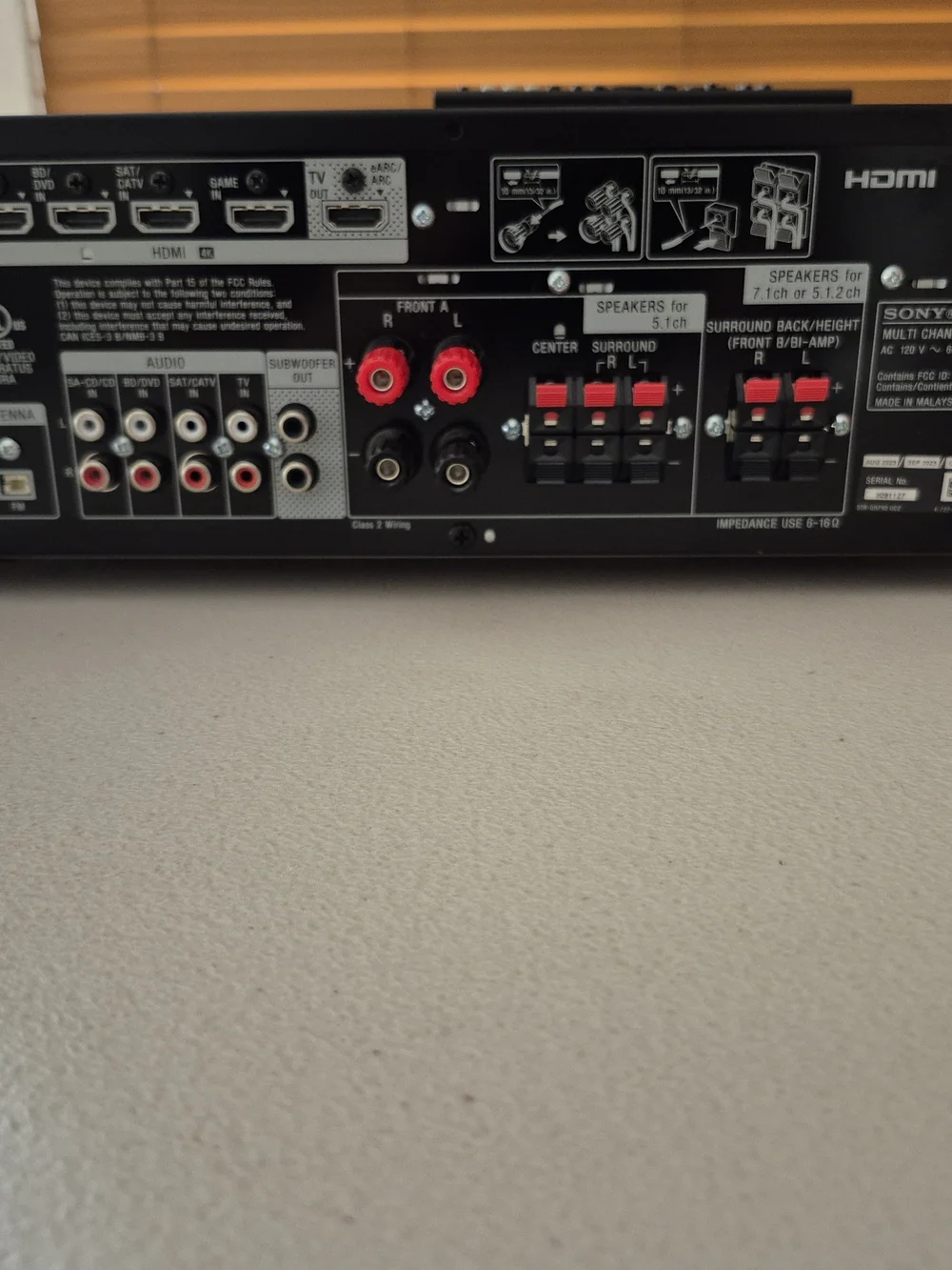 Sony stereo receiver