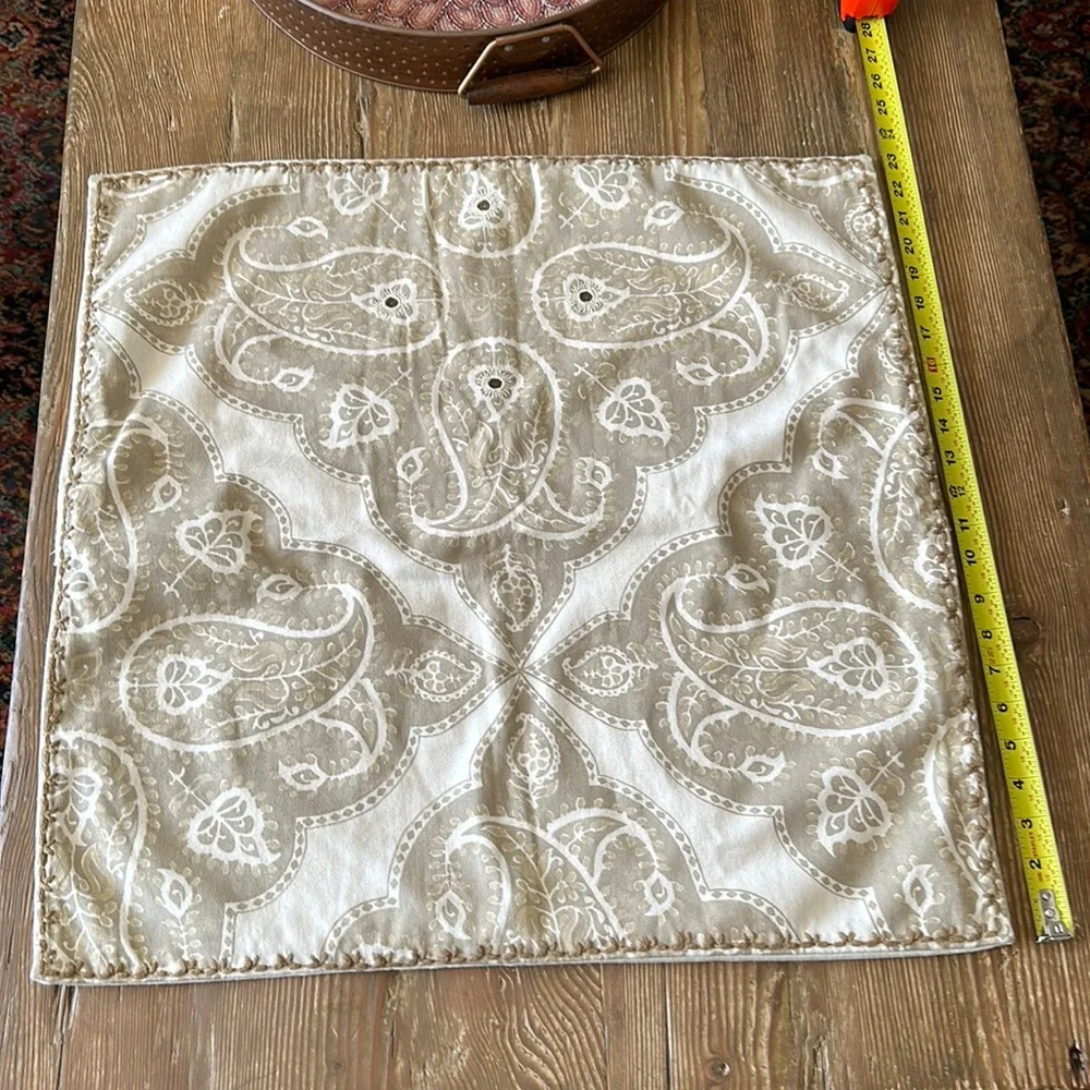 Pottery Barn square Pillow Case 24 x 24”
