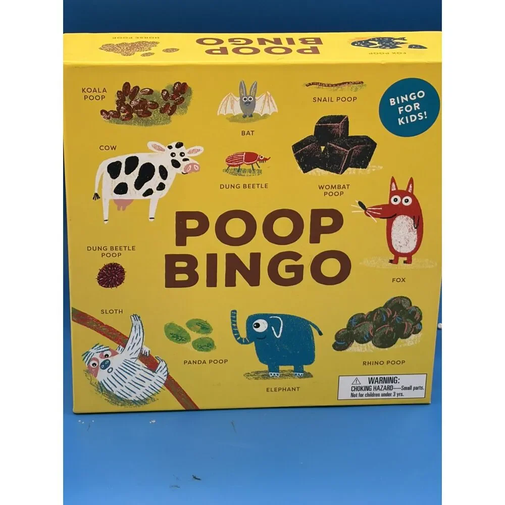 Kids Game Educational NEW Unused Poop Bingo by Magma 2020