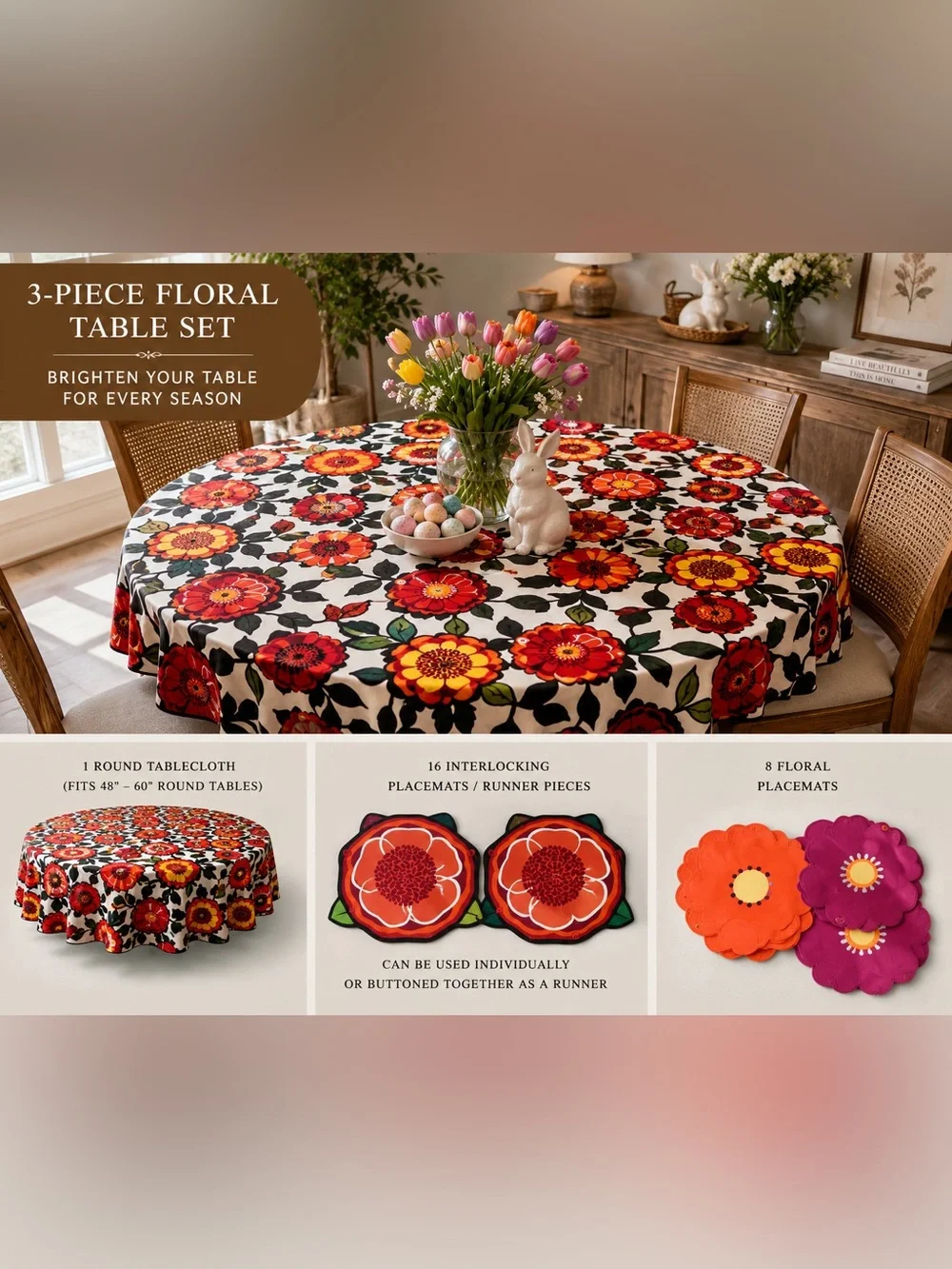 N/A vibrant floral
