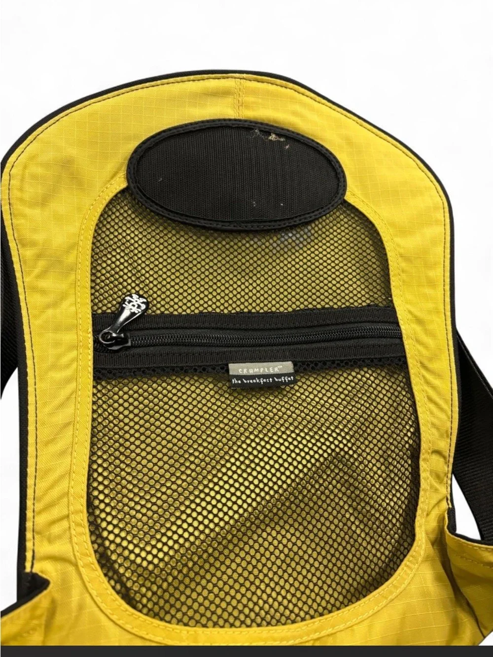 Vintage Men's Black and Beige Crossbody Crumpler Messenger Bag