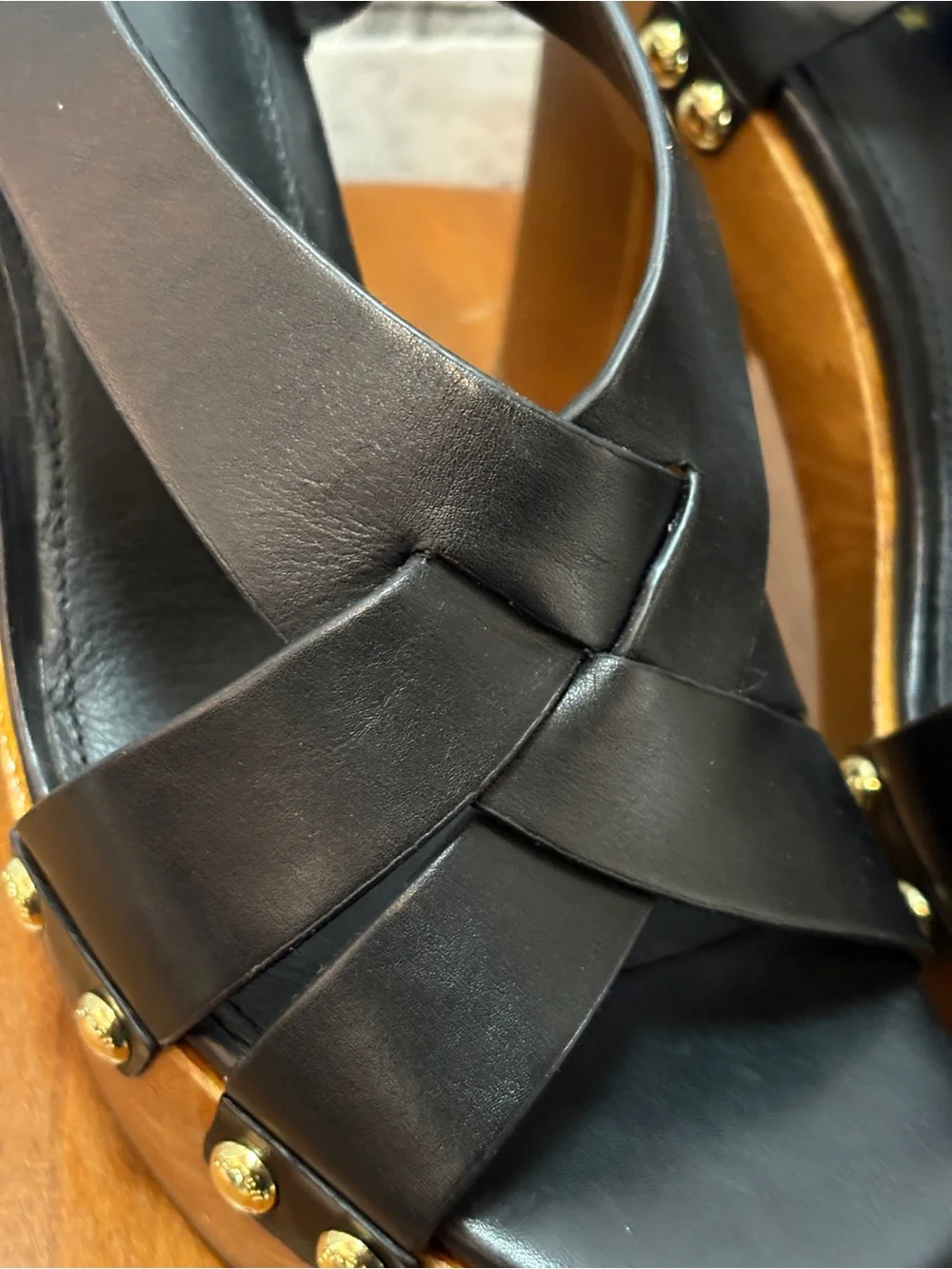 Michael Kors black leather