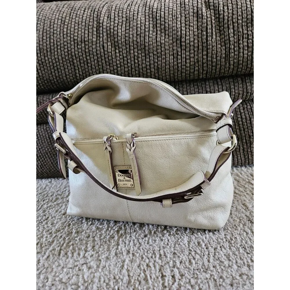 Dooney & Bourke tan leather hobo bag