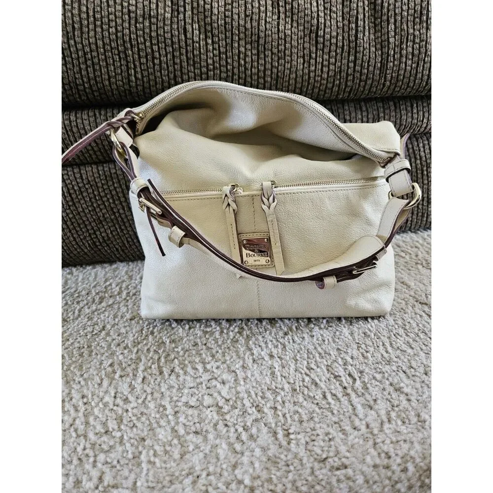 Dooney & Bourke tan leather hobo bag
