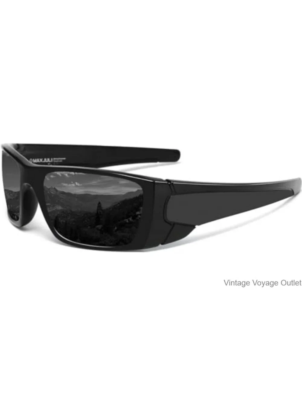 TR90 Ultralight Safety Sunglasses for Big Wide Heads Men UV400 Protection Wrap