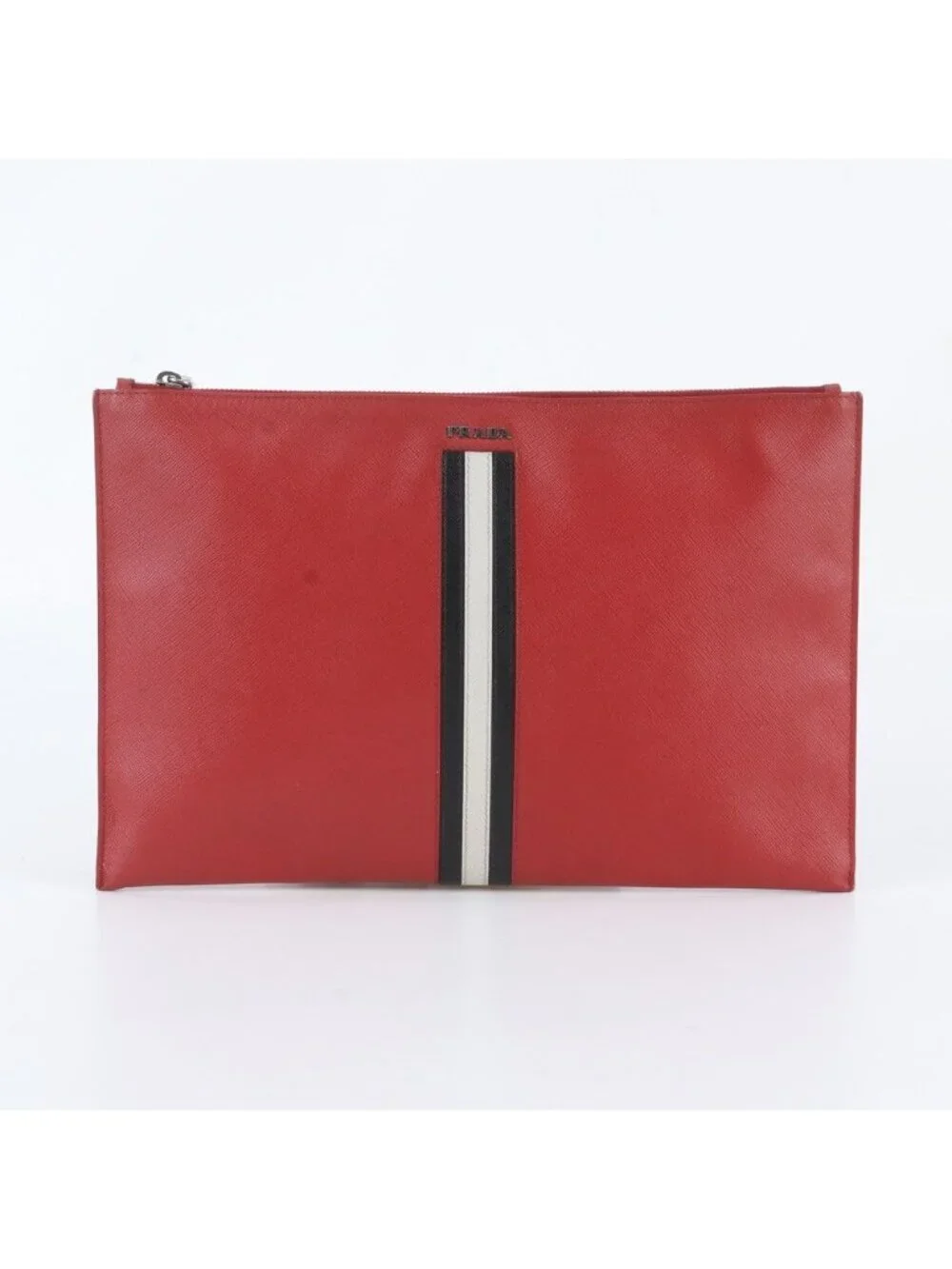 Prada Saffiano Leather Clutch Pouch Business