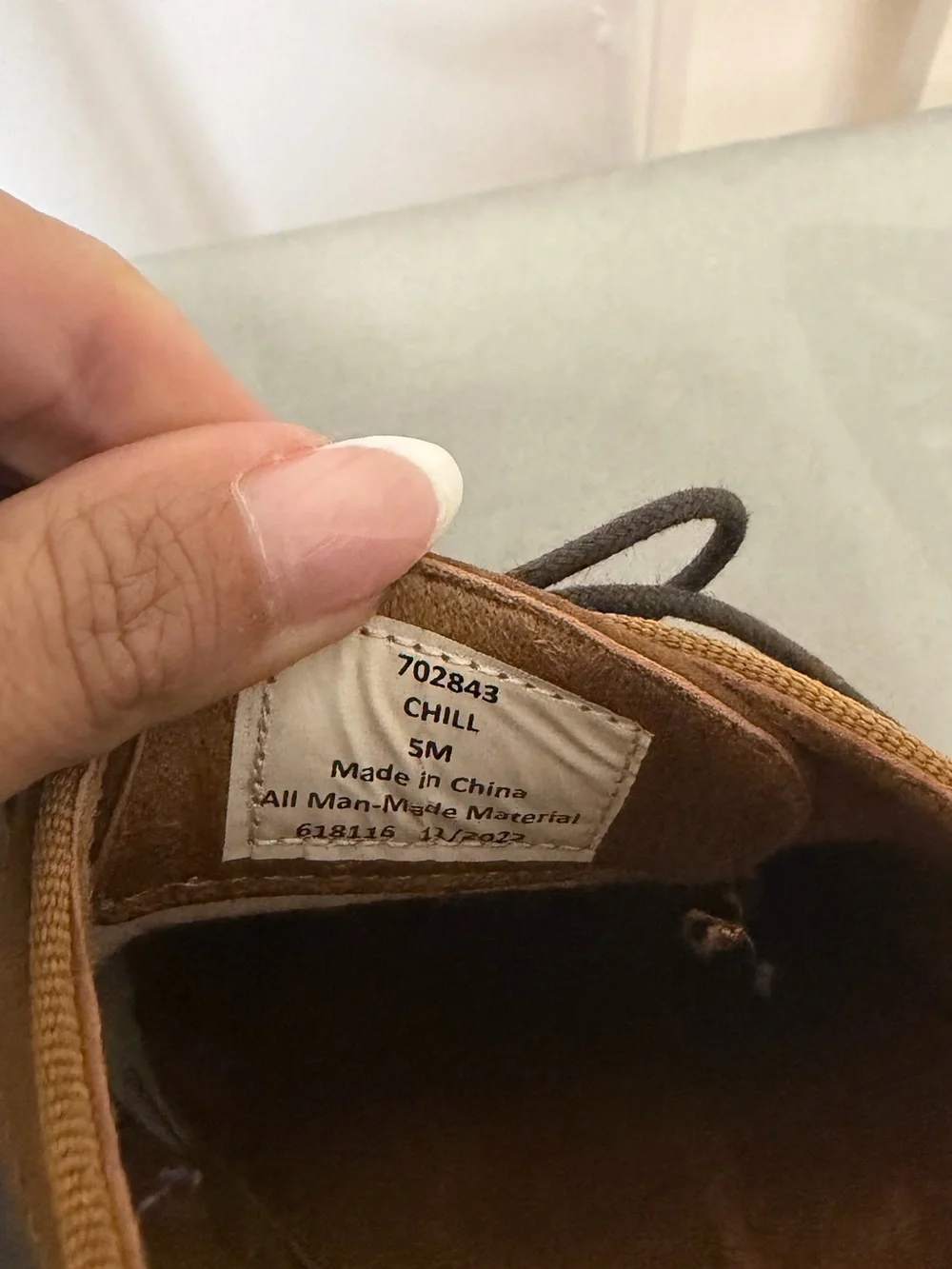 N/A brown suede