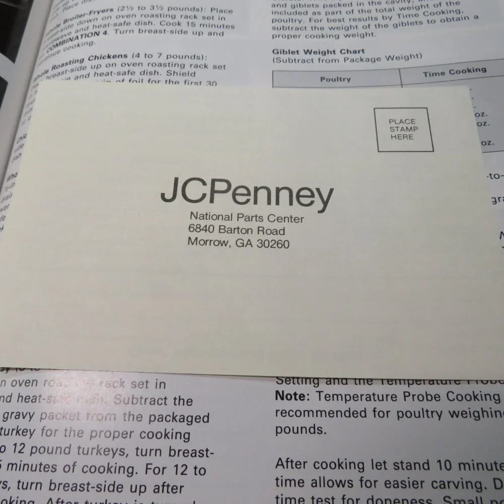 jcpenney convection microwave
