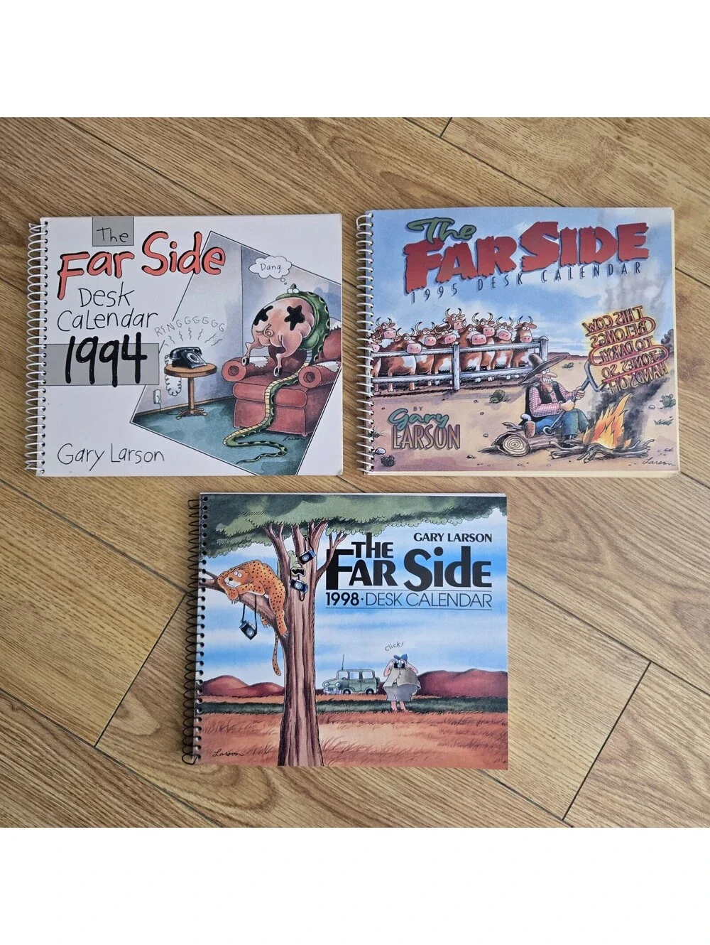 Gary Larson The Far Side Desk Calendar Lot of 3 1994 1995 1998 UNMARKED