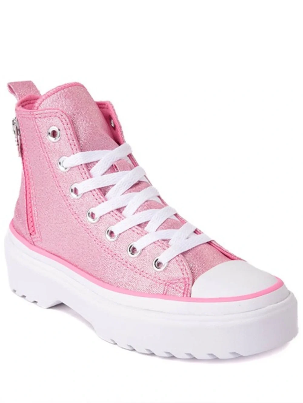 Converse Chuck Taylor All Star Lugged Lift Platform Sneakers Sz 11 Sparkle Pink