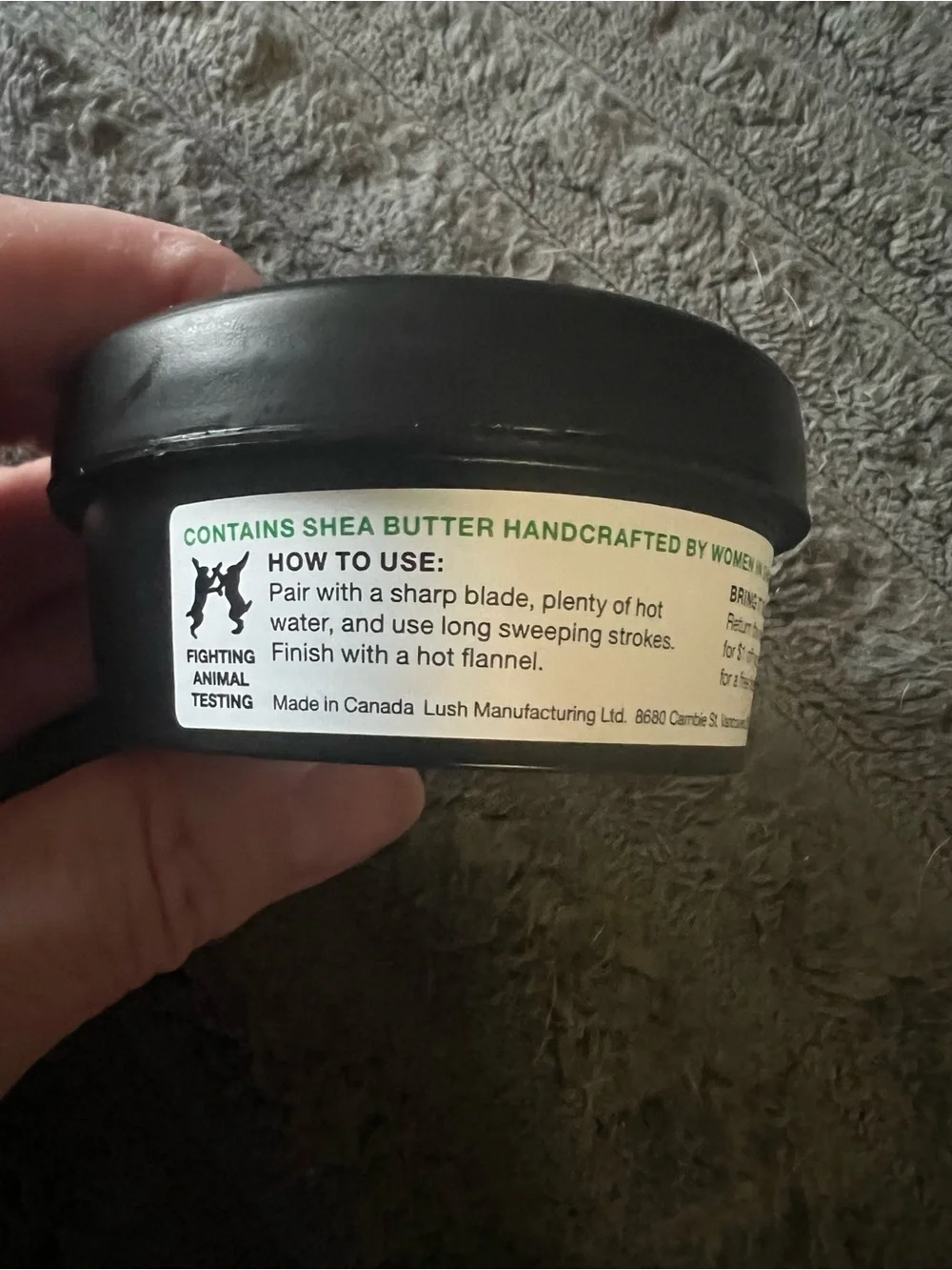 Lush designed sensitive legs