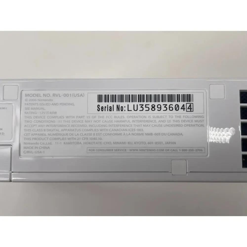 Nintendo wii rvl