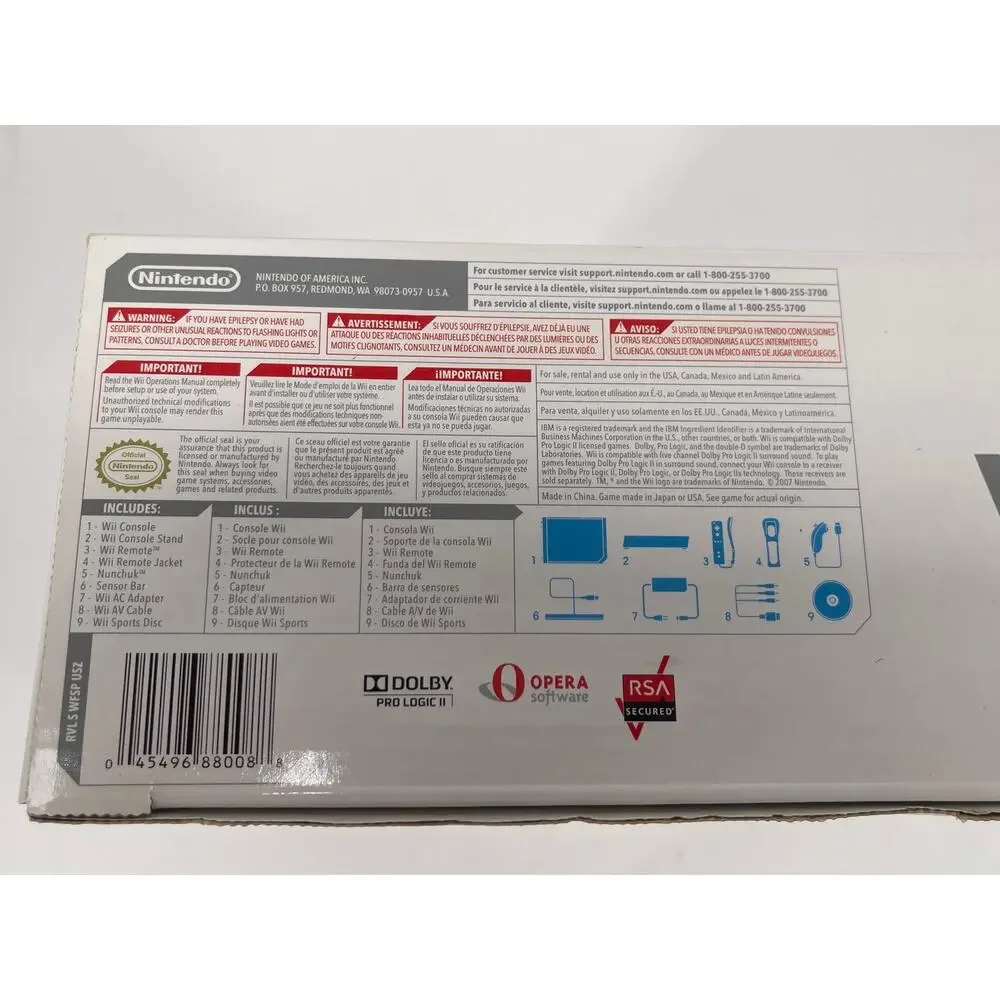 Nintendo wii rvl