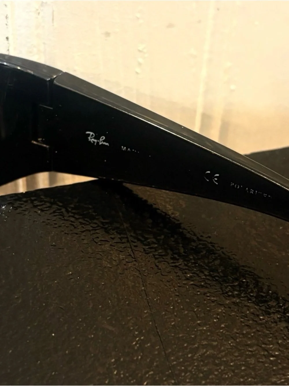 Ray-Ban deep frame scratches