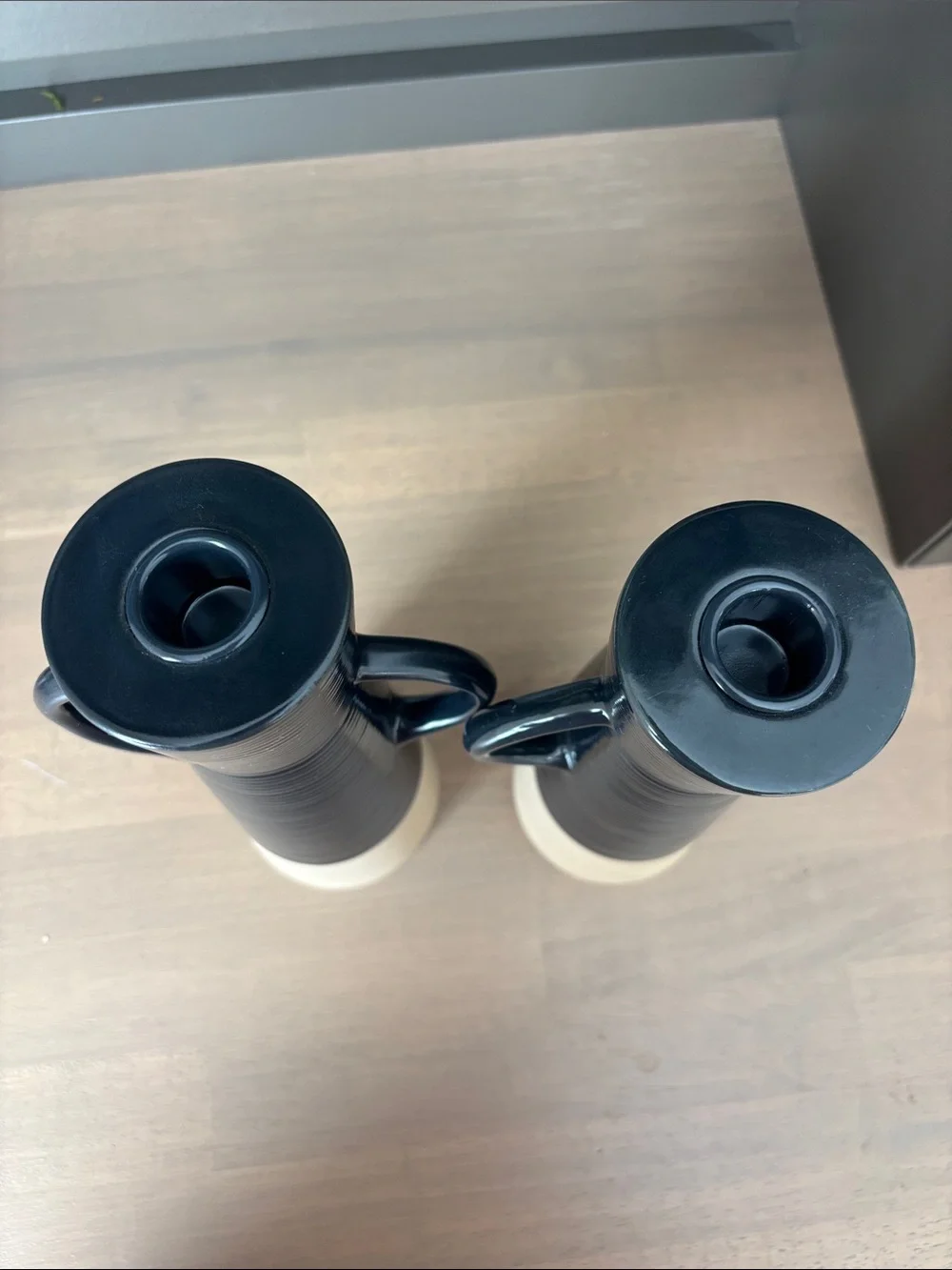 Crate & Barrel Sibely tapered candle holders 9.5”