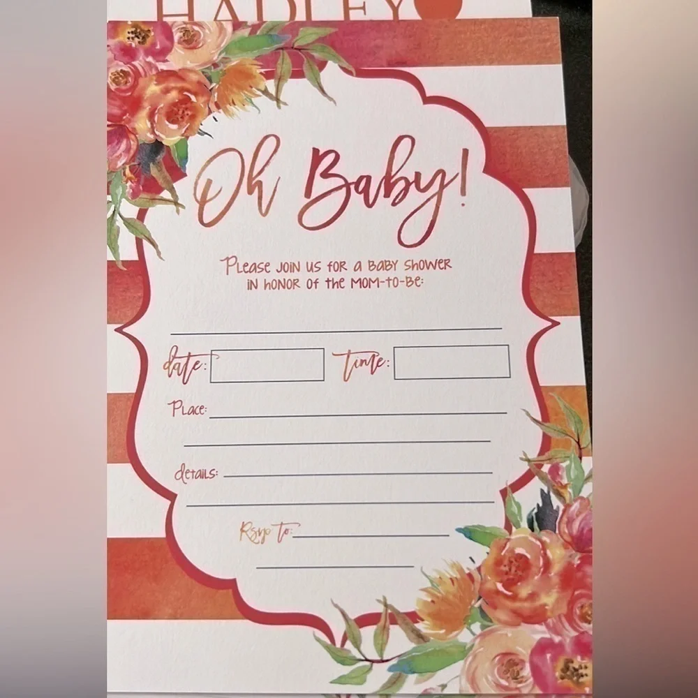 Baby Shower Invitations & Envelopes