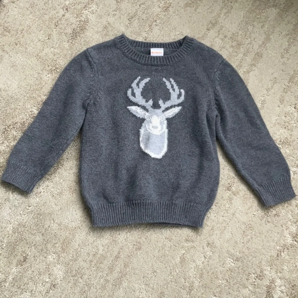 Gymboree Winter Gray Sweater 2T Holiday Lodge Classic Woodland Timeless Winter