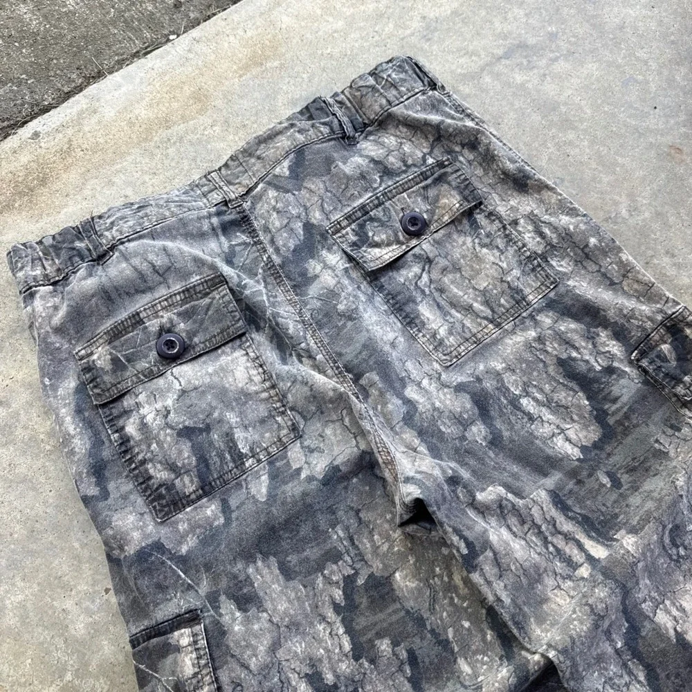 Vintage Y2K Pursuit Gear RealTree Camo Cargo Pants Baggy Gorpcore 34 (j1)