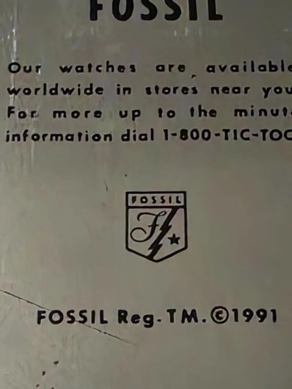 Fossil vintage classic