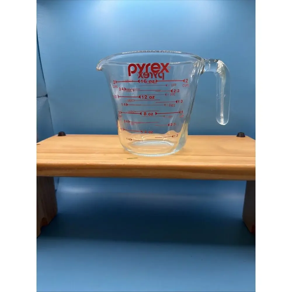 Pyrex glass cup
