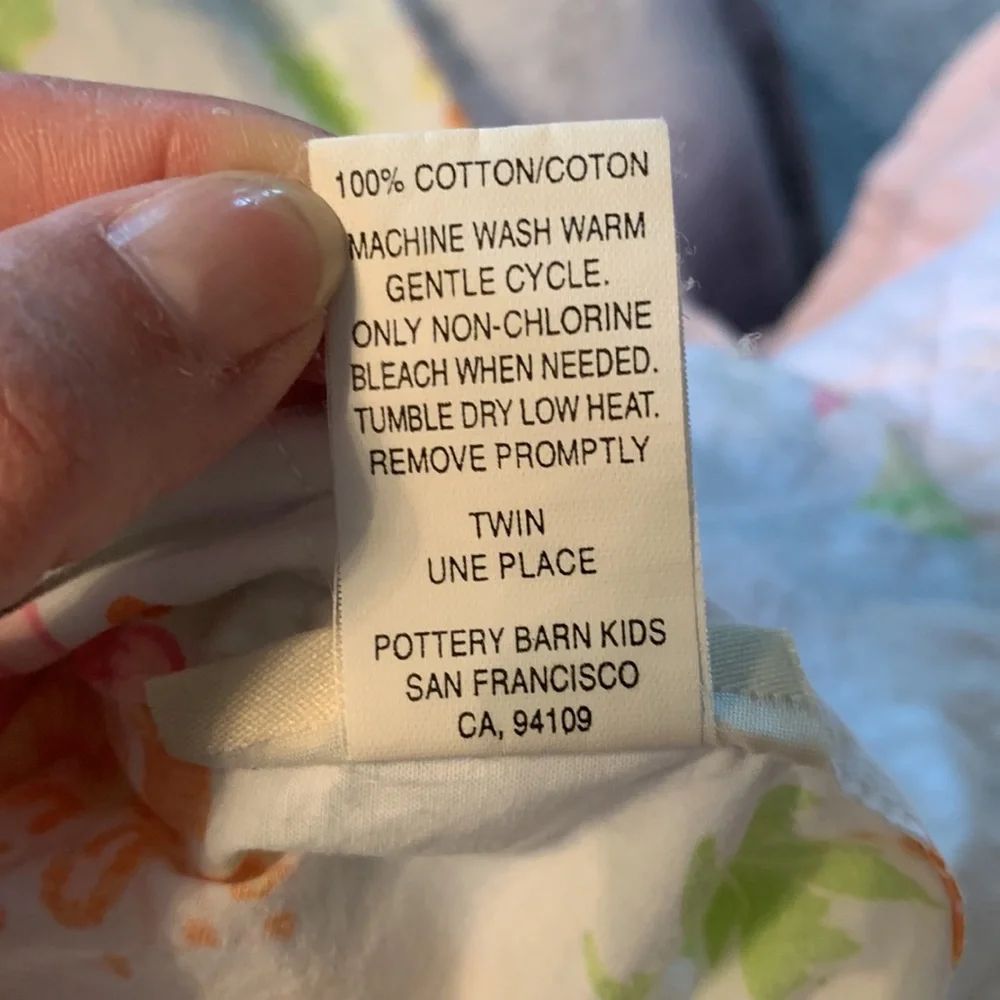 Pottery Barn Kids cover stains free