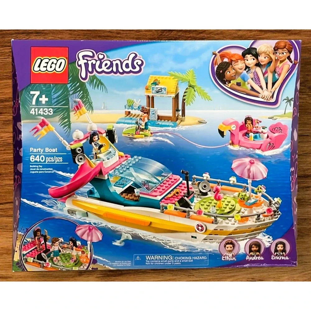 LEGO Friends: Party Boat 41433 Building Kit 640 Pcs Toy Retired Set New