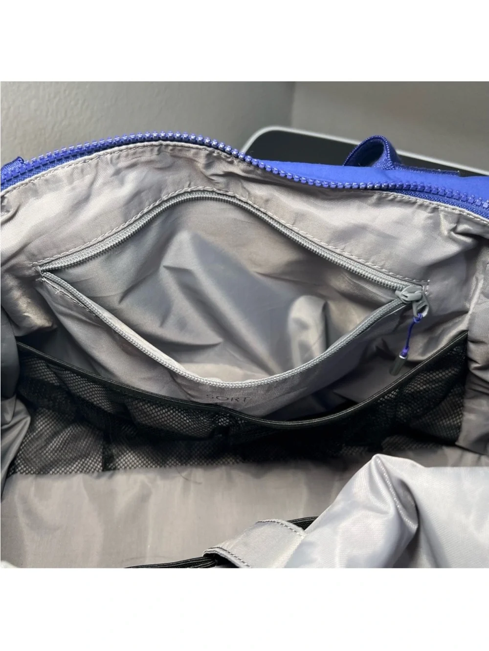 Athleta Blue Kinetic Duffel Bag