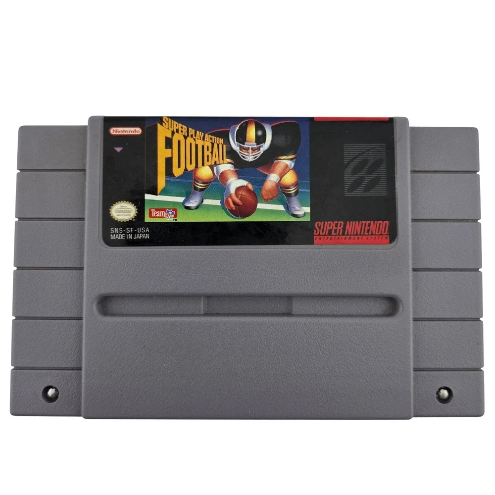 Super Play Action Football‎ SNES Super Nintendo Cartridge Authentic NOT TESTED