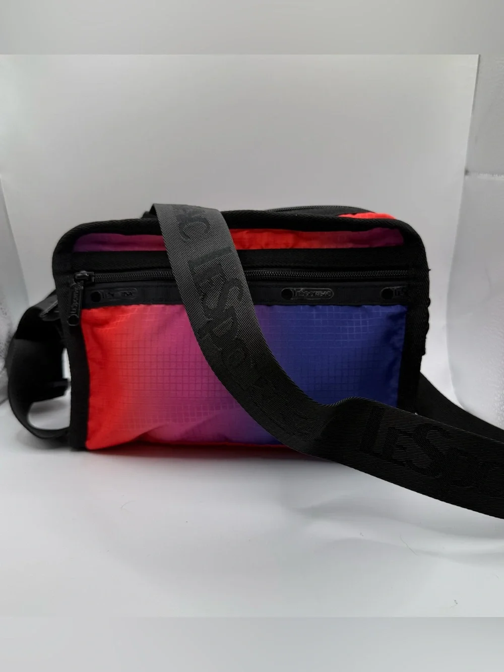 LeSportsac multicolored ombre nylon crossbody bag