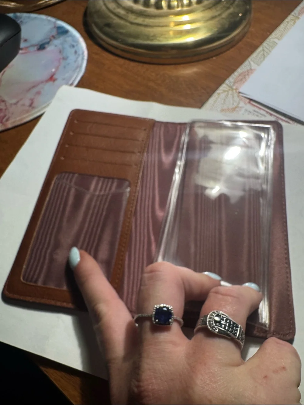 First Genuine Leather sleek brown