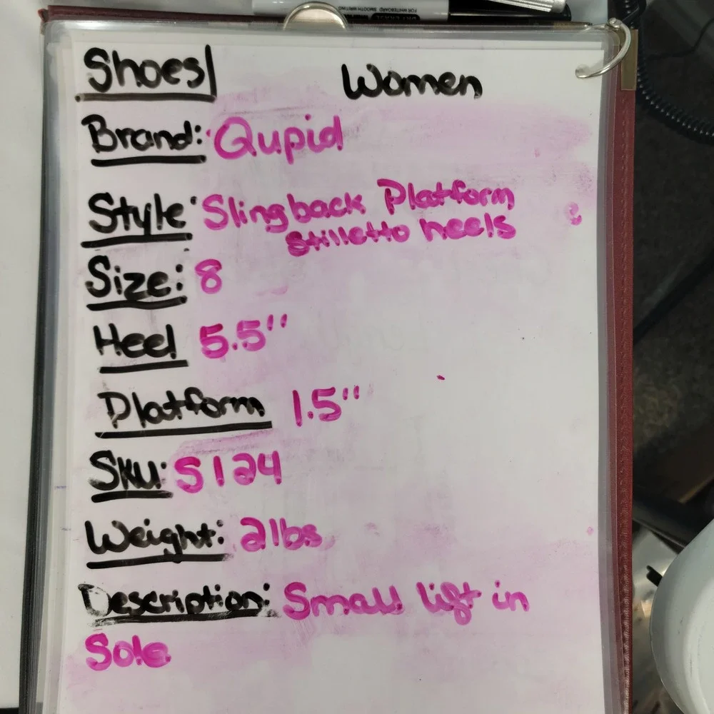Qupid slingback platform