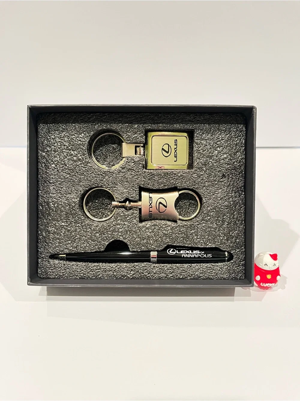 Official Lexus Executive Gift Set - 2 Keychains & Ballpoint Pen Combo