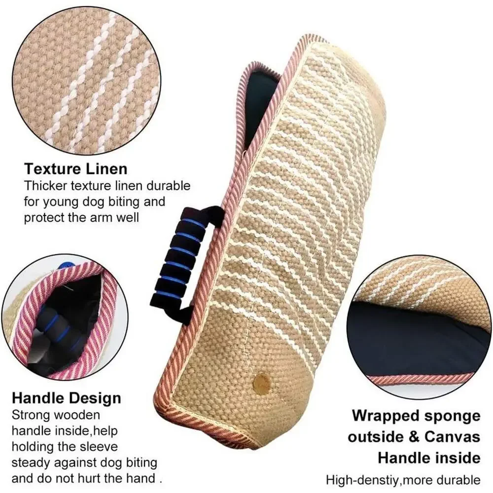 Professional Dog Bite Training Set Heavy Duty Sleeve Arm & Whip Agitation Stick