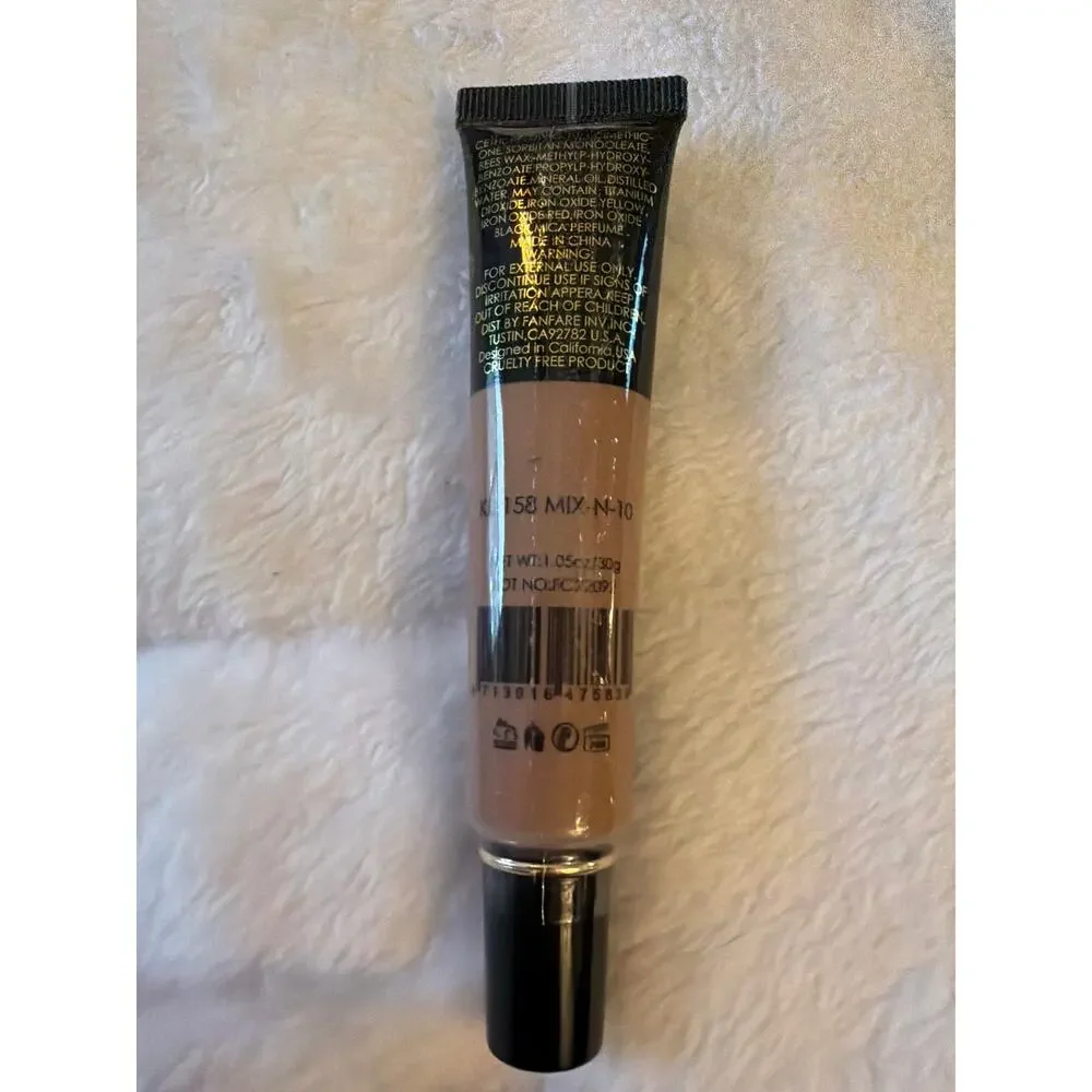 Amuse Matte Finish Foundation #158 Mix-N-10 Full Coverage Liquid Makeup 1.05 oz