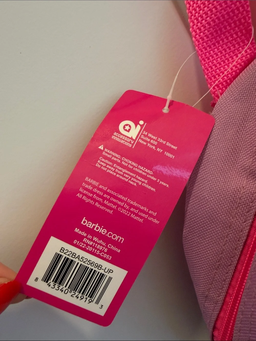 Barbie kids backpack