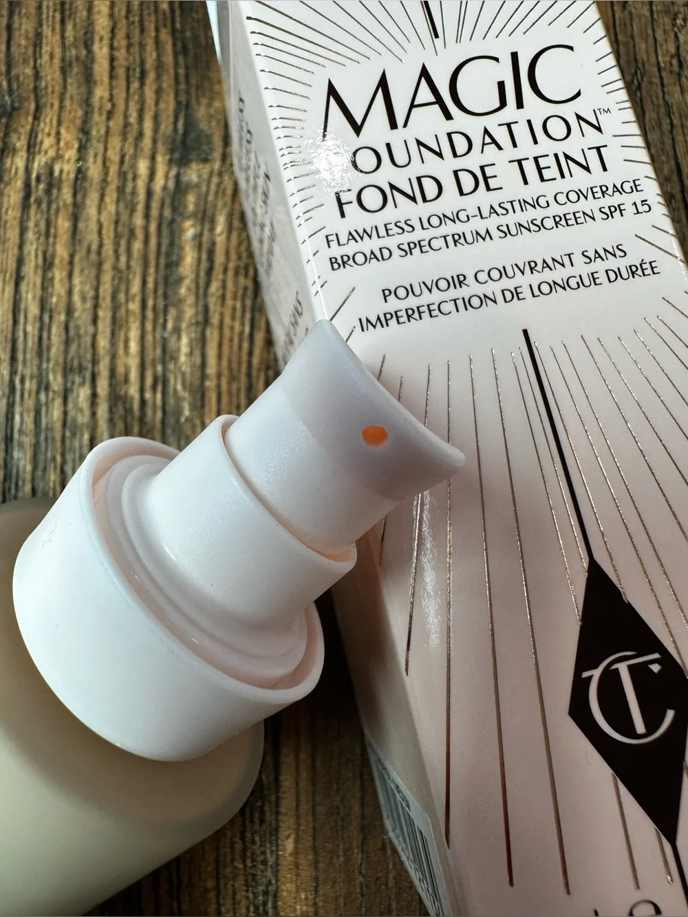 Charlotte Tilbury Magic Foundation in White-Cream Packaging