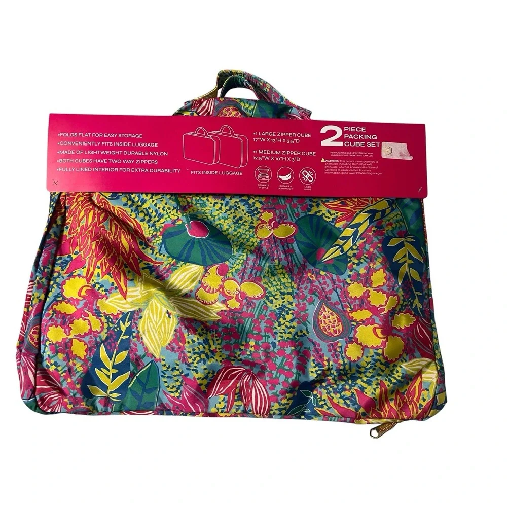 trina Trina Turk 2 piece packing cube set 2pack set NWT