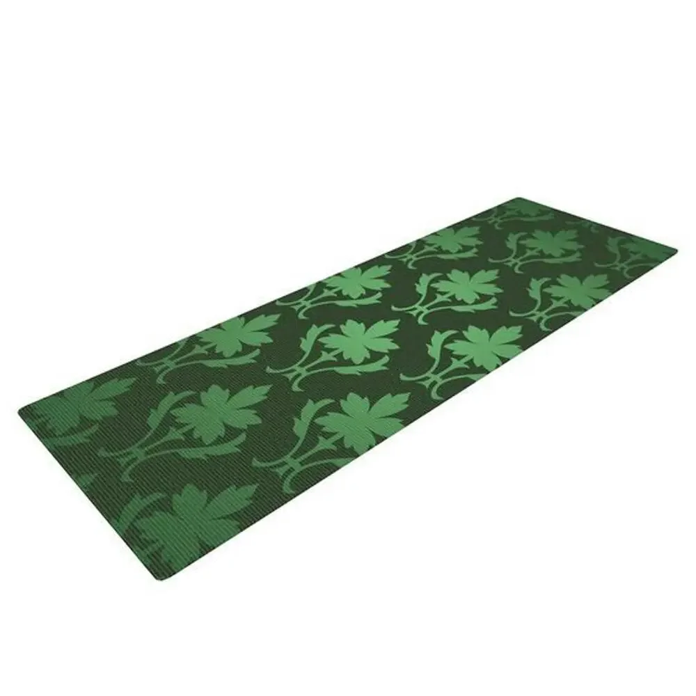 KESS InHouse Yoga Mat EMERALD DAMASK YOGA YOGA MAT MSRP 99.99
