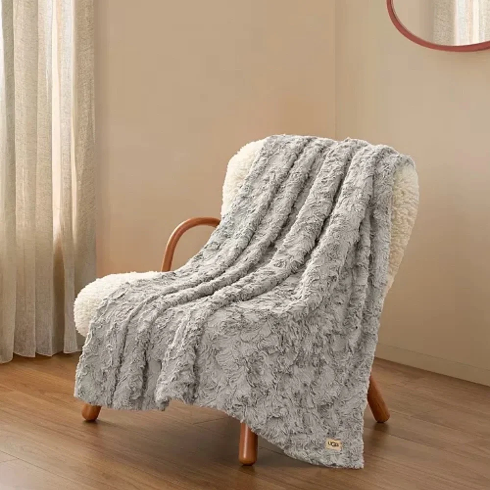 UGG Adalee Faux Fur Throw, 50