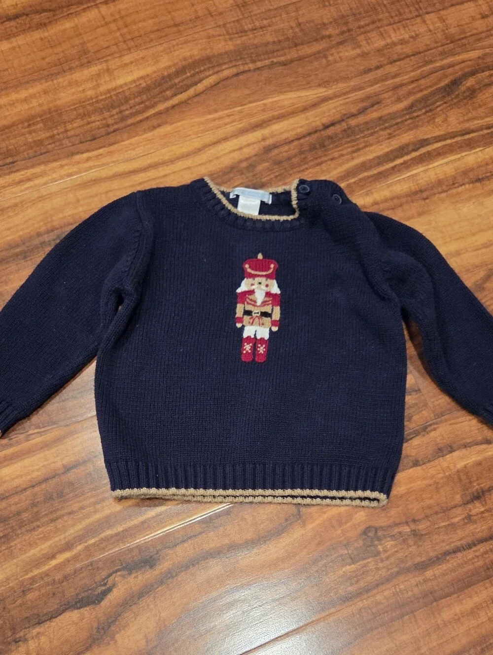 Janie and Jack sweater stain khaki