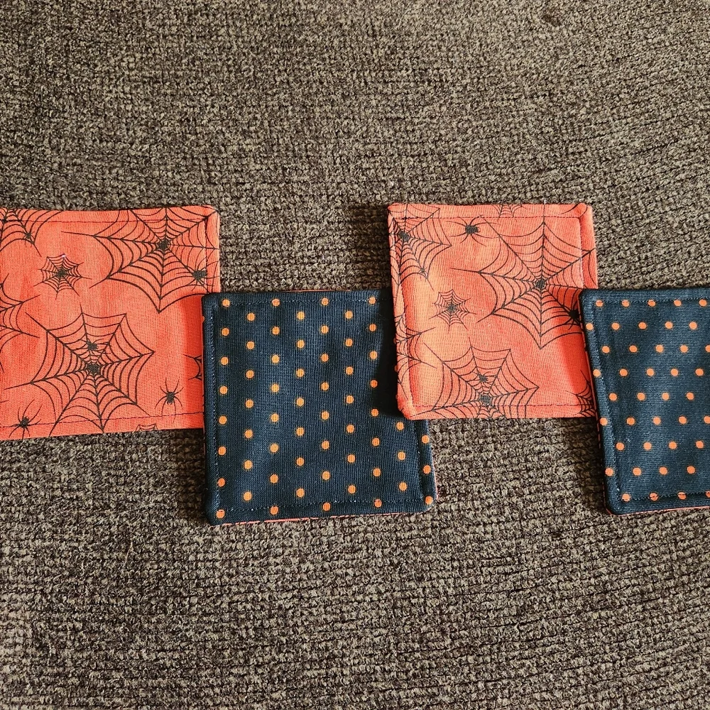 Handmade halloween spiderwebs