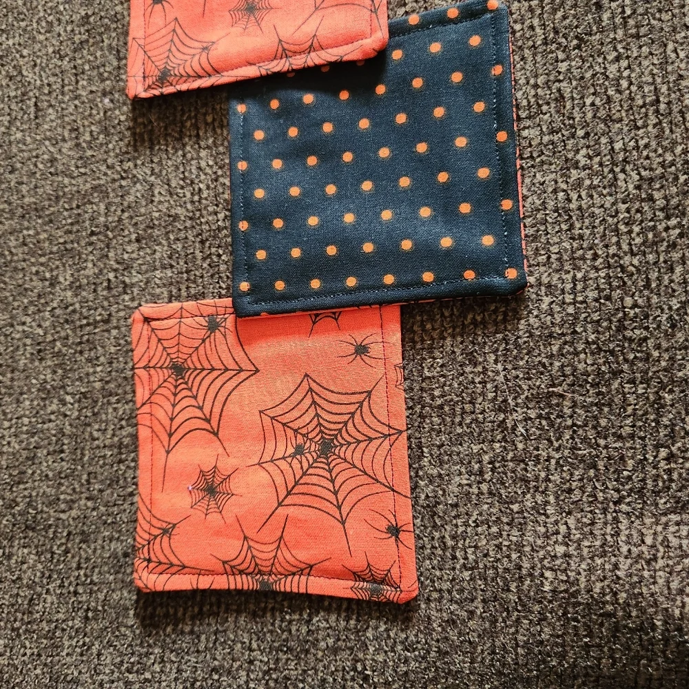 Handmade halloween spiderwebs