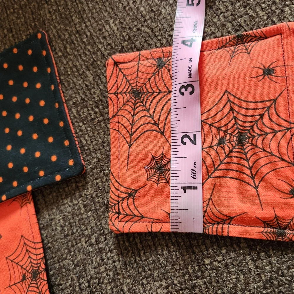 Handmade halloween spiderwebs