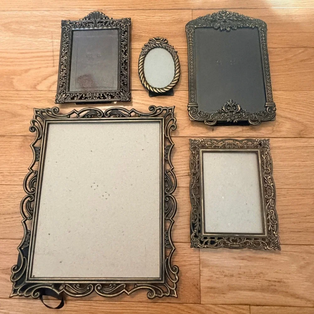 Ornate Metal Picture Frame Set Weston Gallery Vintage Style Victorian Style
