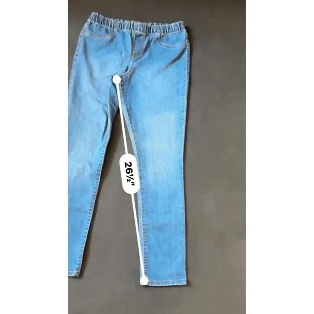 Oshkosh B’gosh Girls Pull On Denim Jeggings Medium Wash Blue Size 14