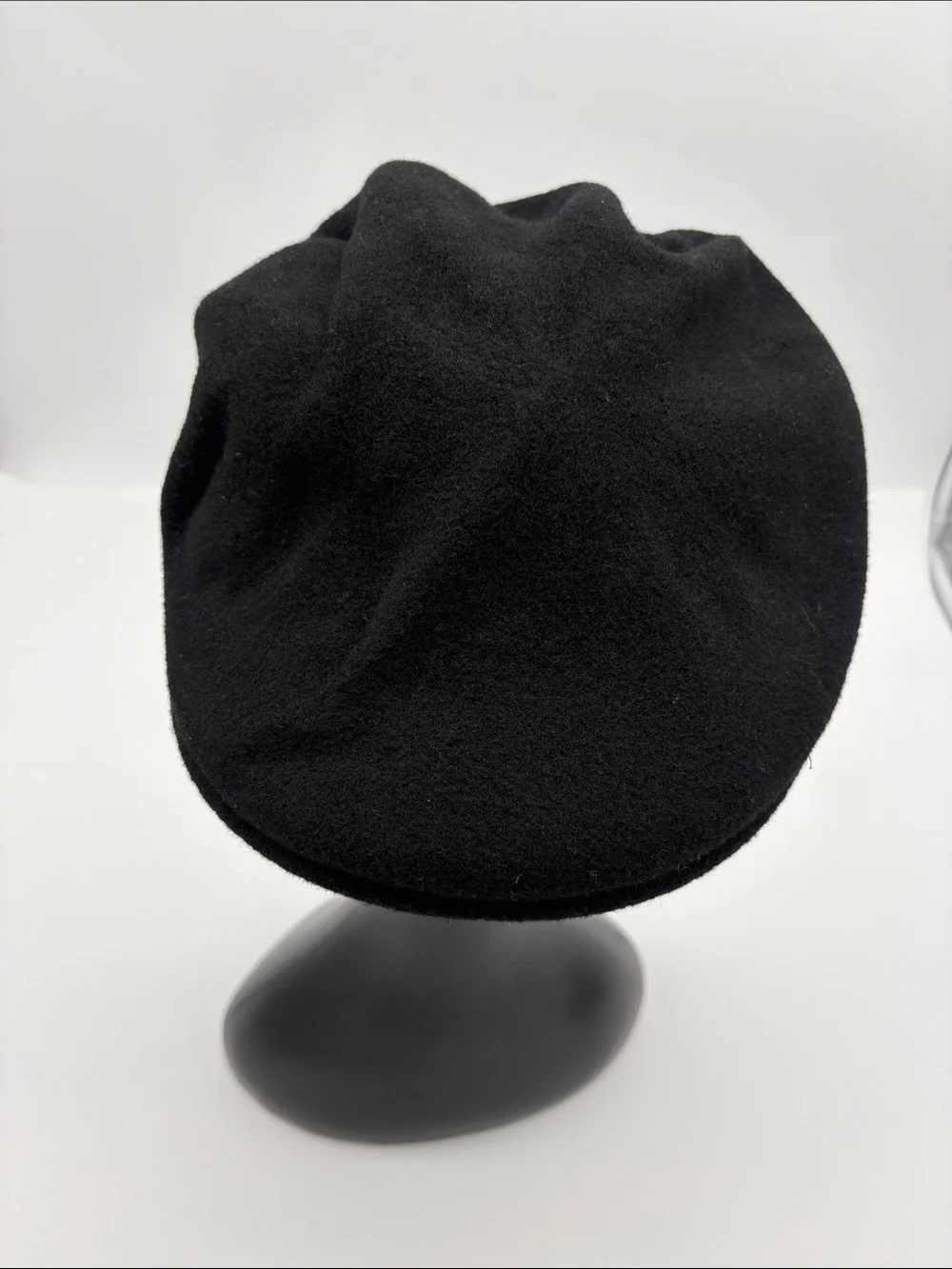 Kangol Black Wool 502 Earlap Flat Cap Men Size M/L BLEMISH