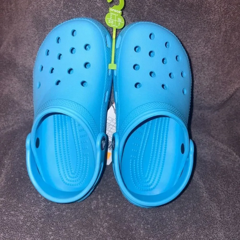 Crocs Kids Boys Clogs Shoes Blue Size J1