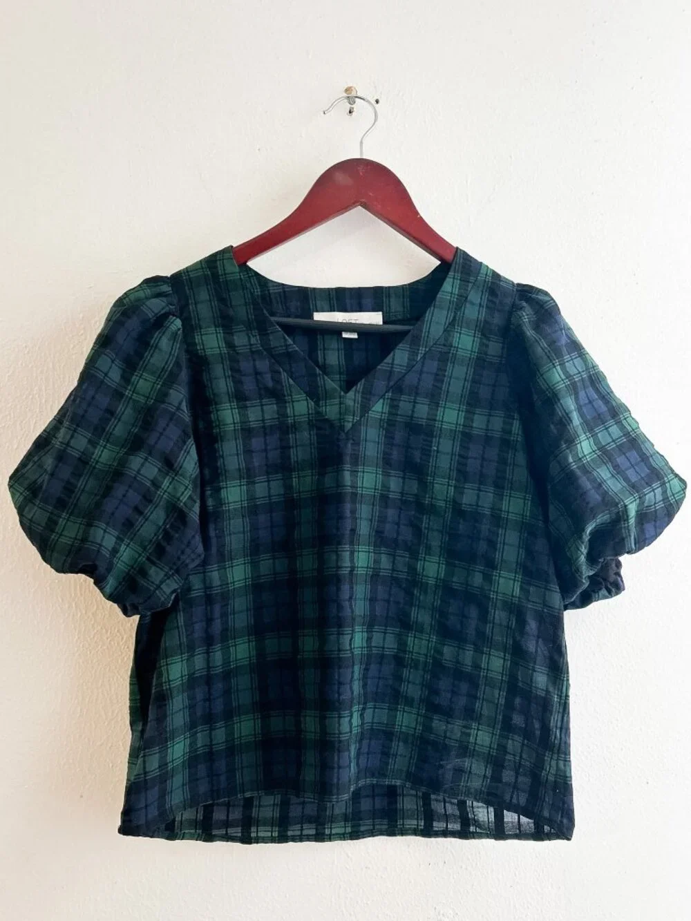 LOFT plaid puff