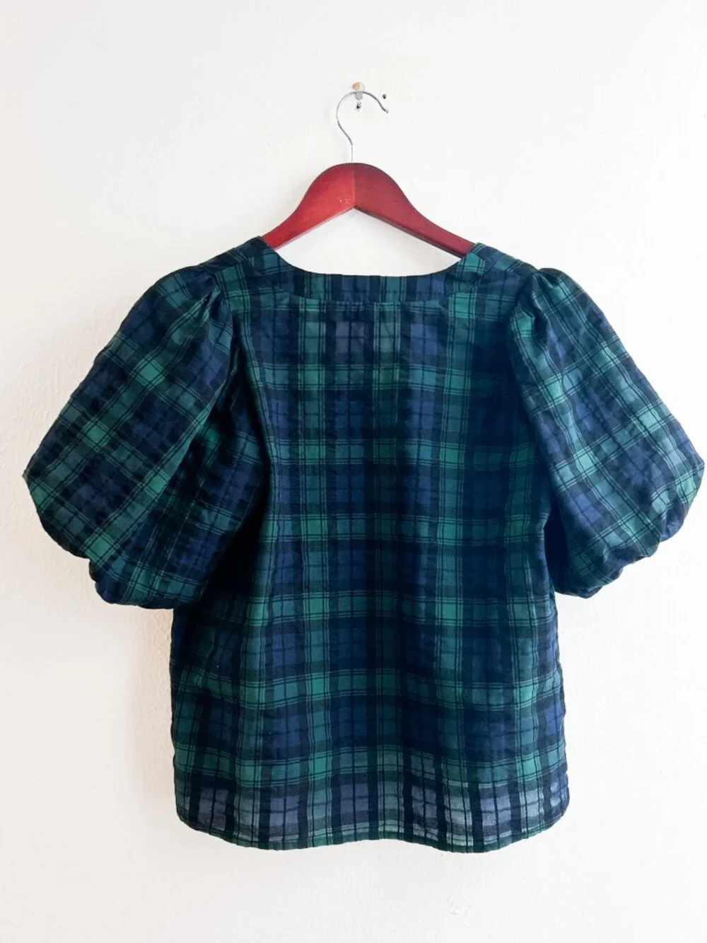 LOFT plaid puff